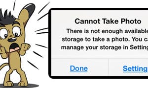 available storage pop-up photo iphone