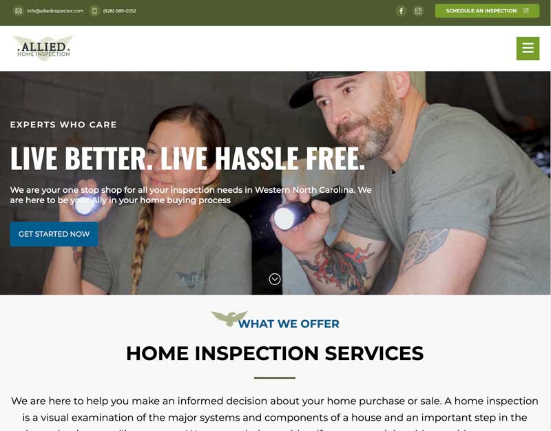 allied-website website thumbnail for allied inspections